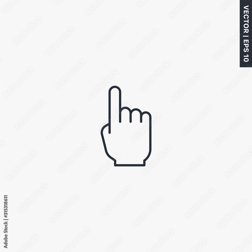 Pointing up icon Pointing up icon
