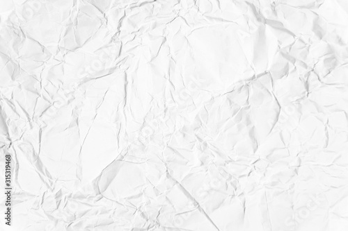 Paper texture Crumpled White.Top view.