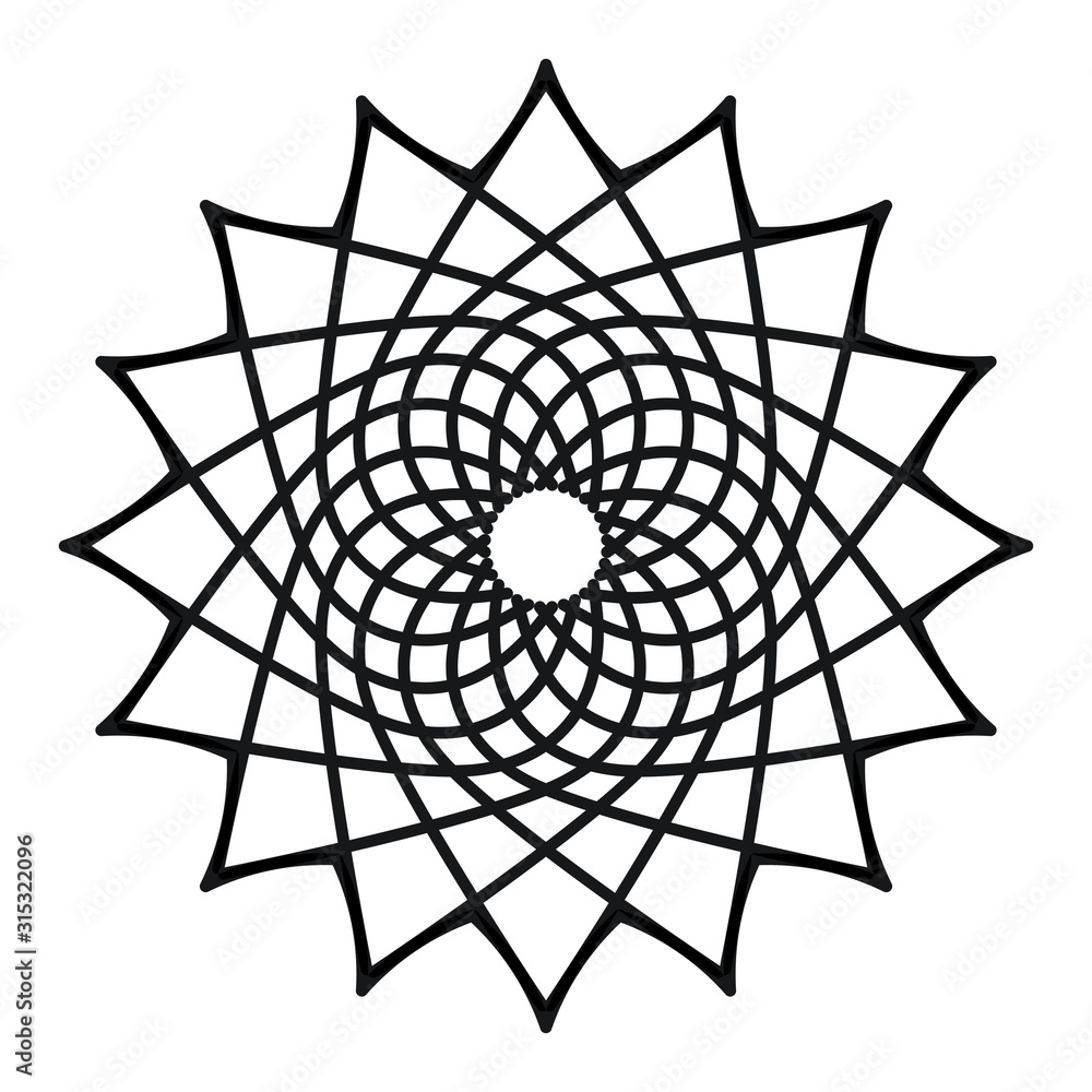Obraz premium Abstract mandala on white background