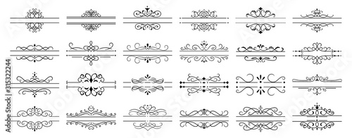 Obraz na płótnie Calligraphic dividers