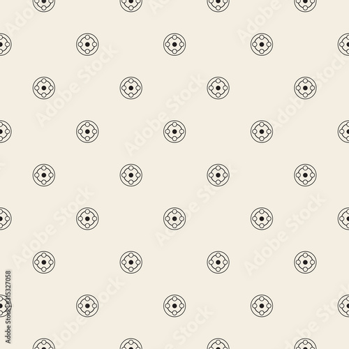 seamless monochrome geometric pattern background with simple shape