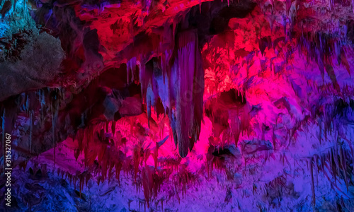 The  Prometheus Cave (also Kumistavi Cave) near Tskaltubo in the Imereti region, Georgia photo