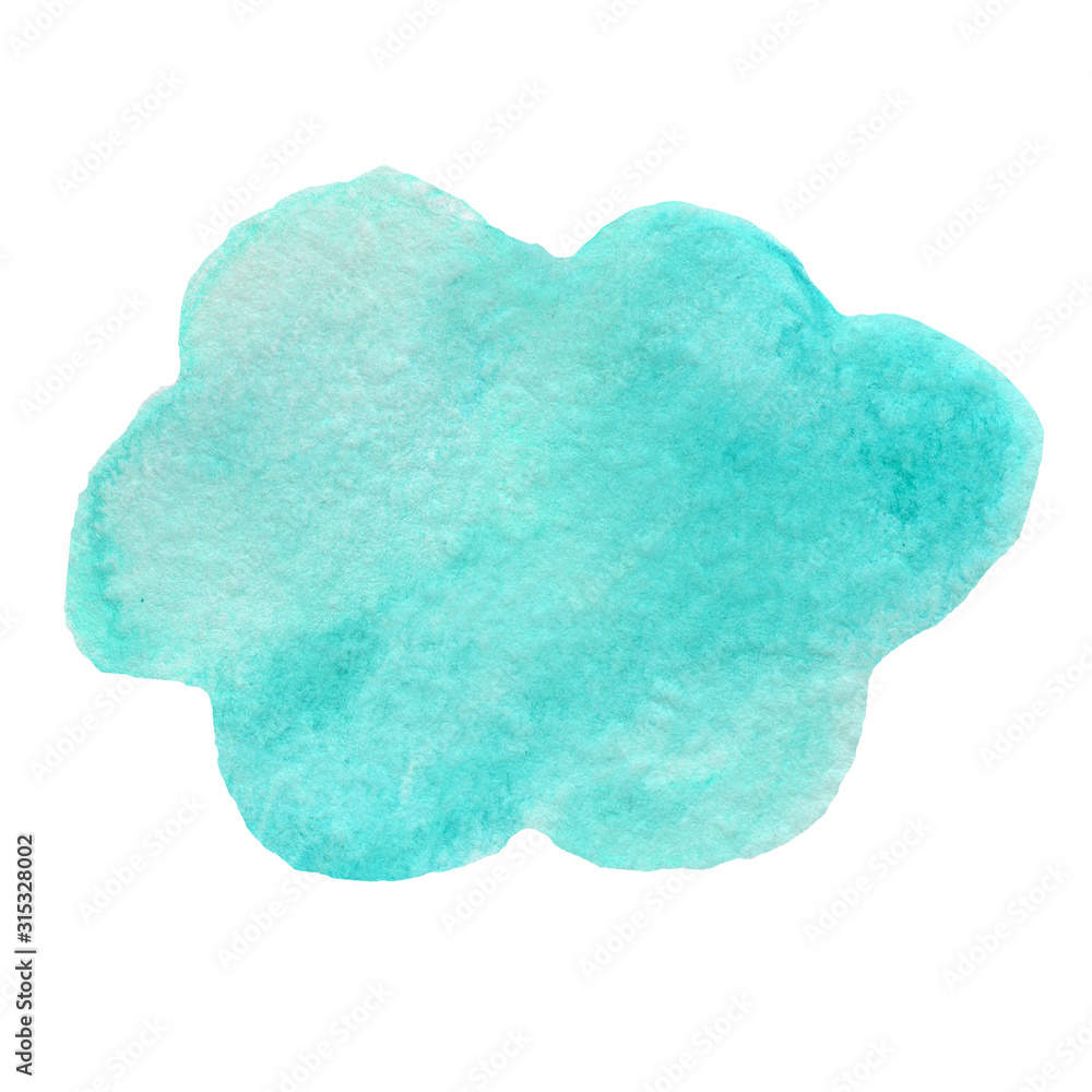 Seamless retro clouds and rain in the sky illustration blue scandinavian style background pattern in