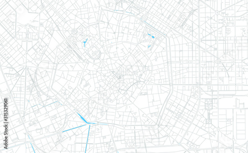 Milan, Italy bright vector map