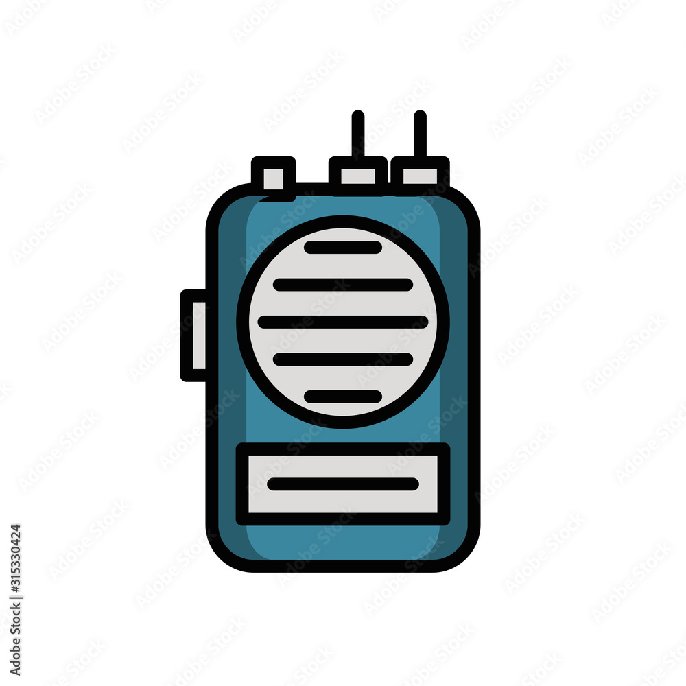 communicator radio military force isolated icon communicator radio military force isolated icon