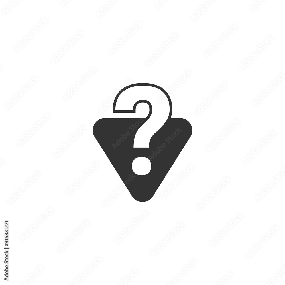 Question mark icon vector sign. Support symbol. Question mark icon vector sign. Support symbol.