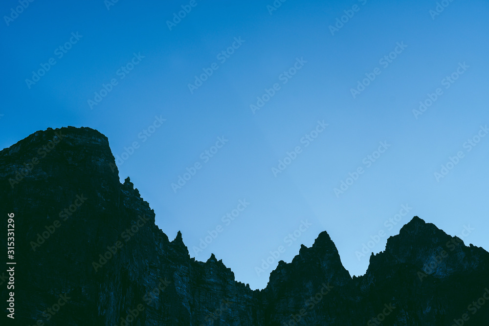 Abstract view of mountains Abstract view of mountains