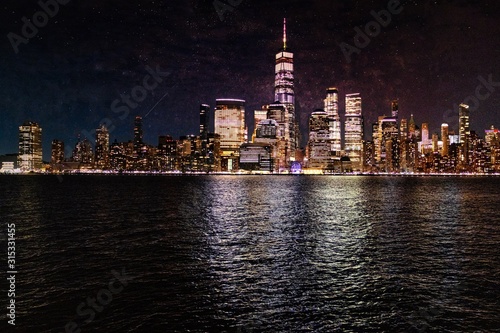The Skyline of New York with the One World Trade Center
