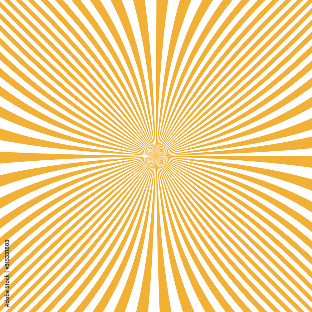 Fototapeta premium Sun beam rays vector background. Sunrise shine pattern vector design.