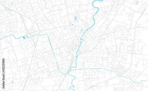 Monza, Italy bright vector map