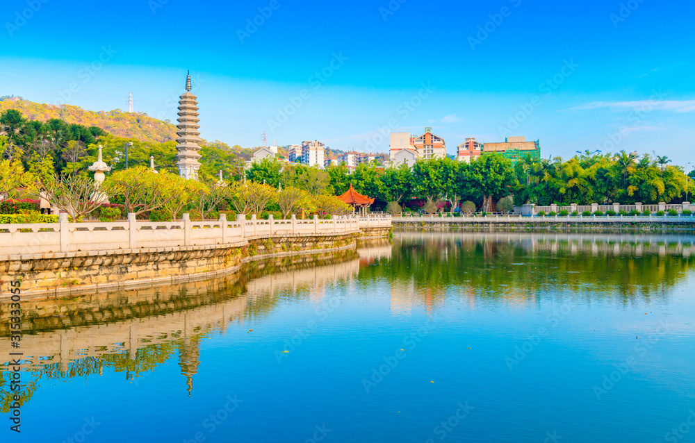 The scenery of Nanputuo temple, Xiamen City, Fujian Province, China