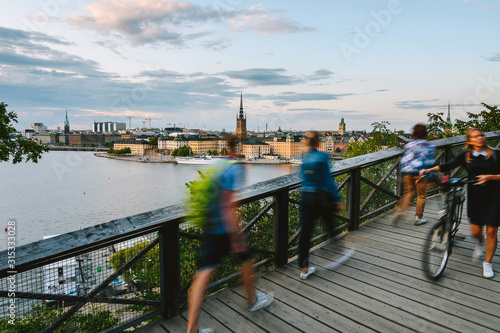 Stockholm view from Monteliusvagen hill