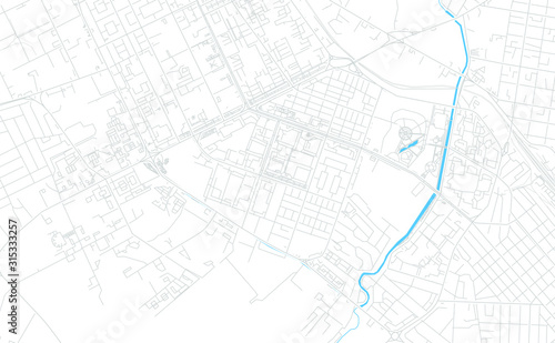 Aktobe, Kazakhstan bright vector map