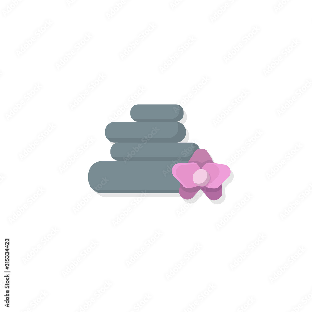 aromatherapy flat icon on white background
