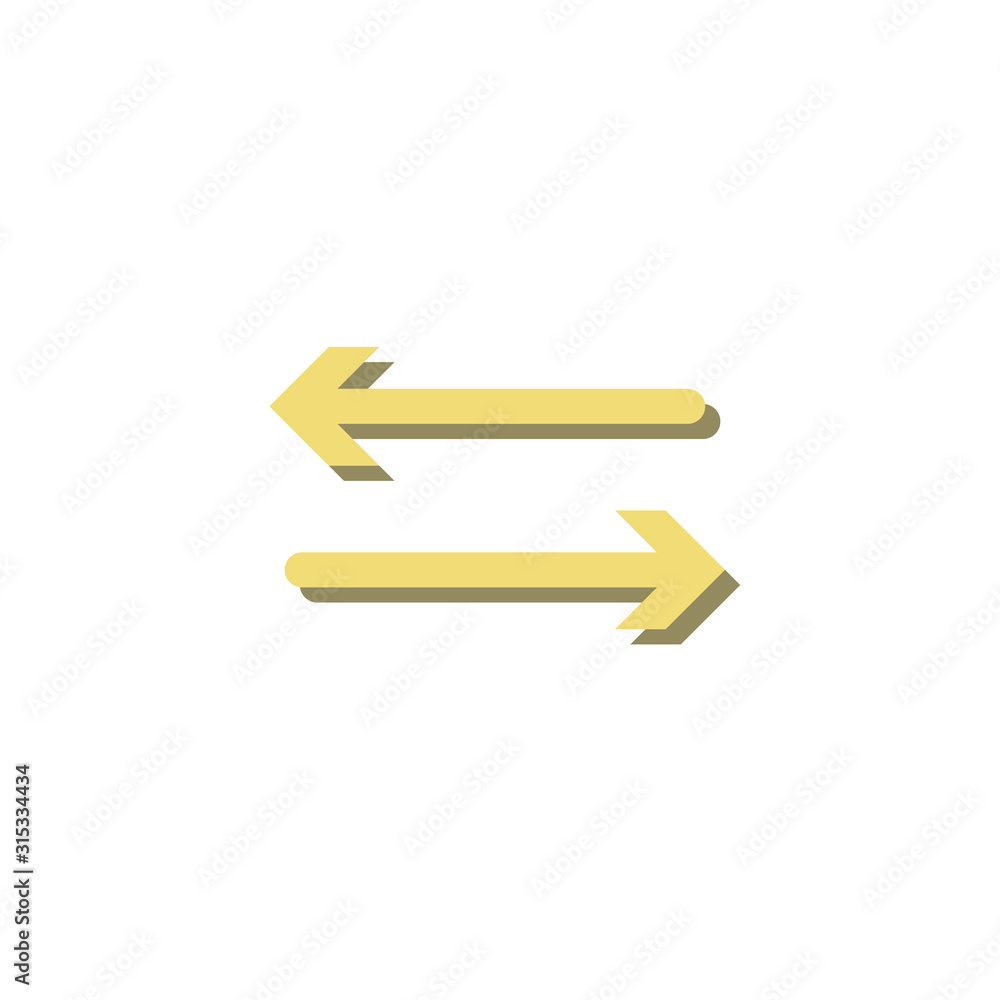 arrow flat icon on white background arrow flat icon on white background