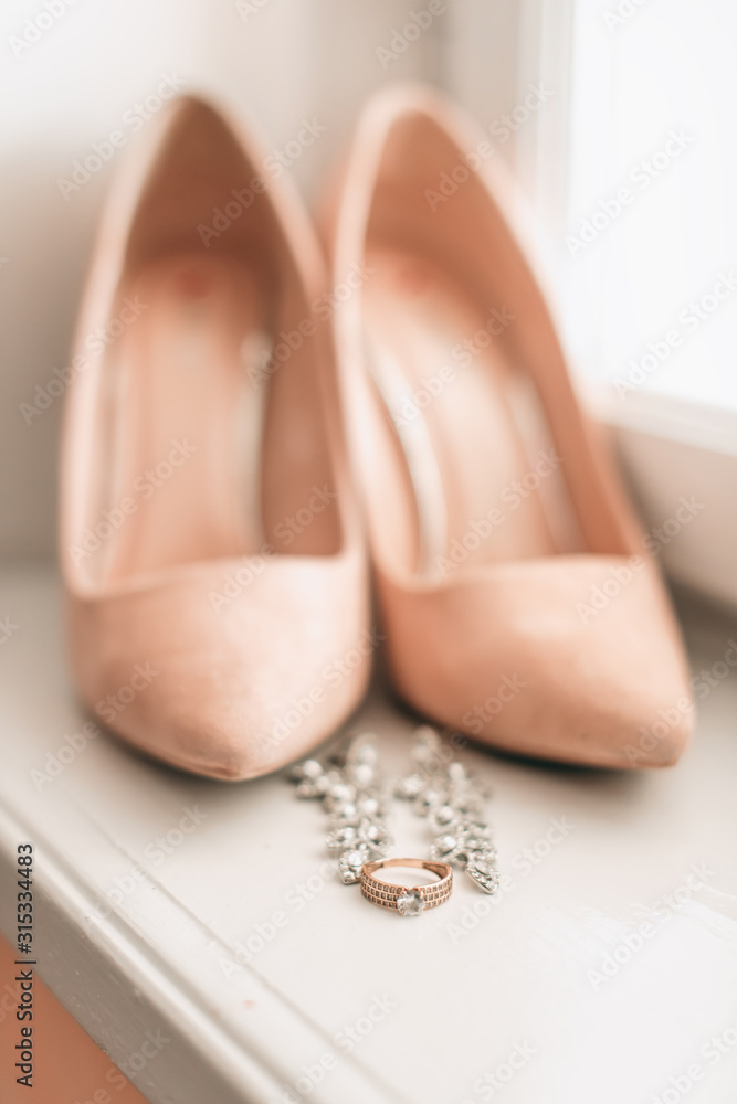 wedding shoes on the floor wedding shoes on the floor
