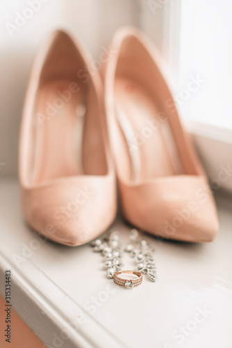  wedding shoes on the floor