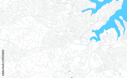 Qormi, Malta bright vector map