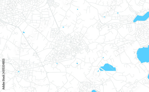 Zejtun, Malta bright vector map