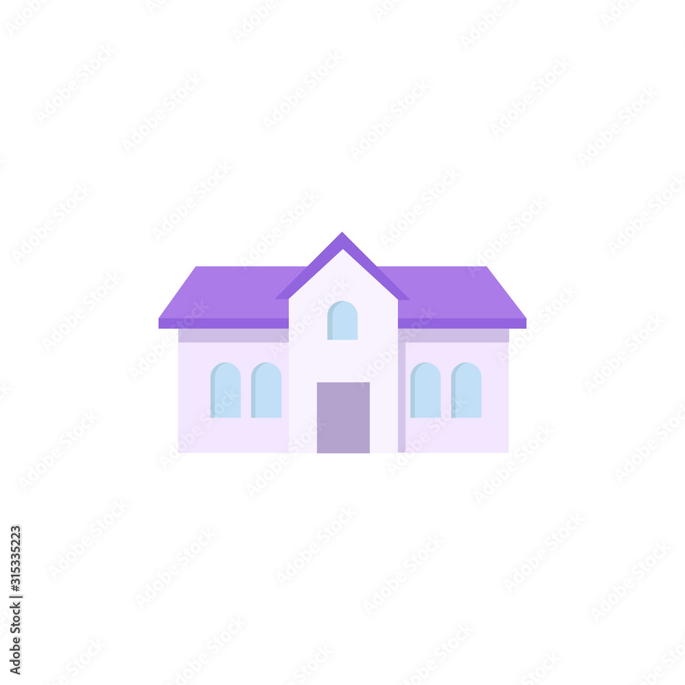 building flat icon on white background building flat icon on white background