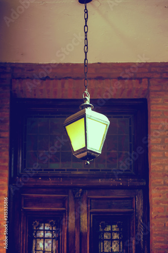 Old metal lamp