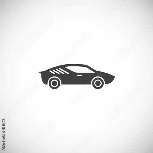 Car icon on background for graphic and web design. Creative illustration concept symbol for web or mobile app © Viktorija