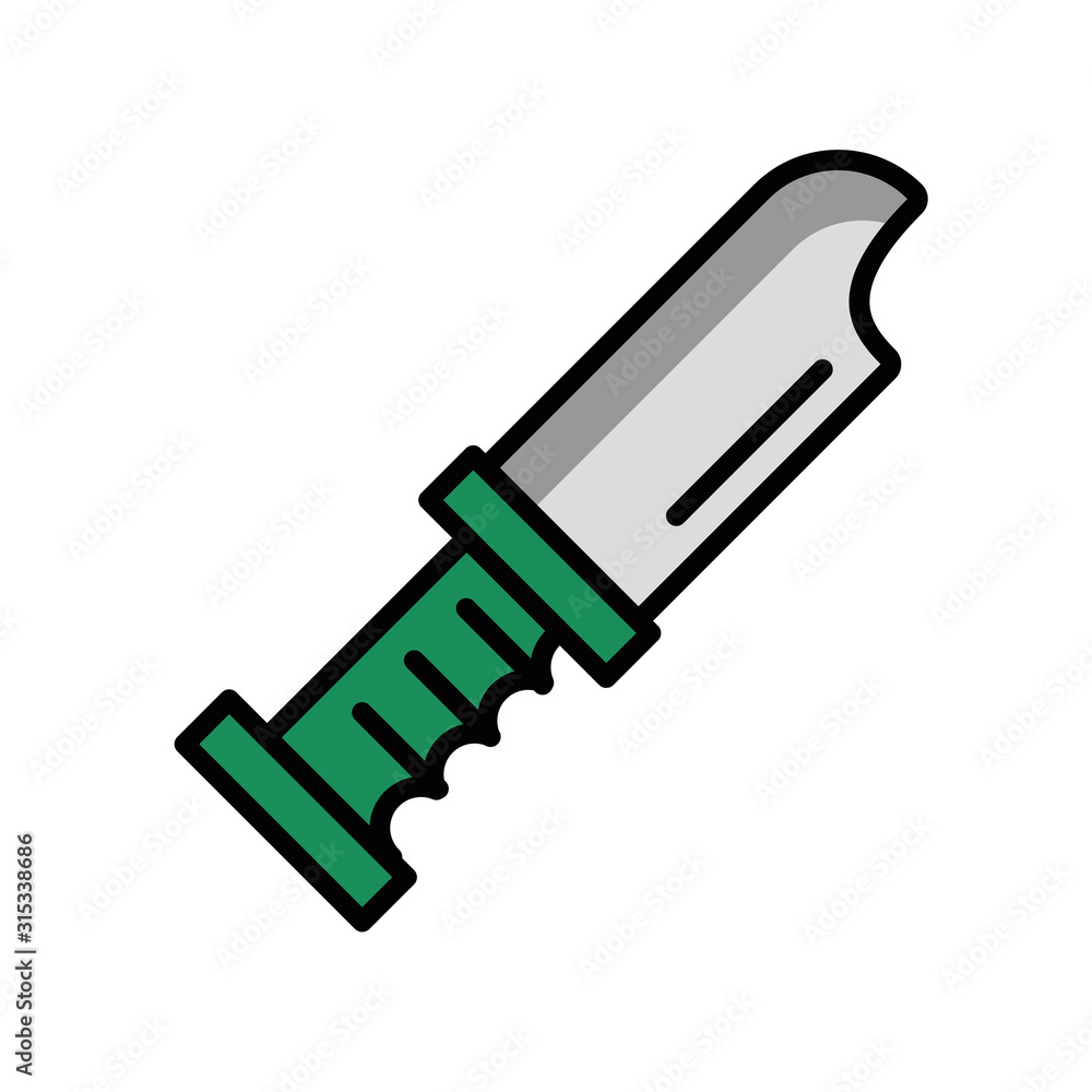 knife weapon military force isolated icon knife weapon military force isolated icon