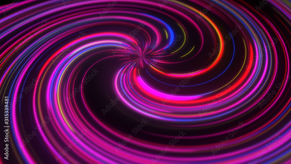 abstract colorful neon light swril background 