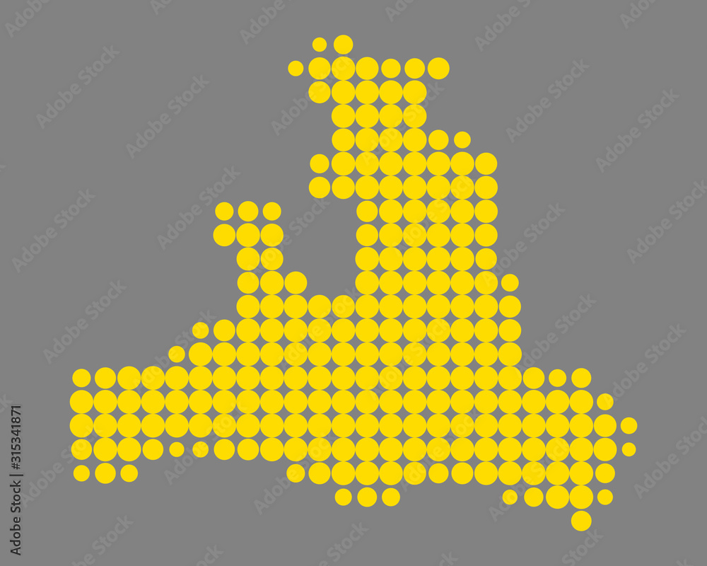 Fototapeta premium Karte von Salzburg