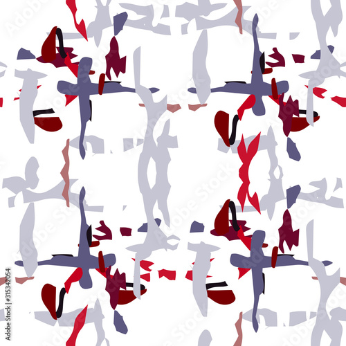 Ikat, Tie Dye. Batik, Hand Drawn Seamless 