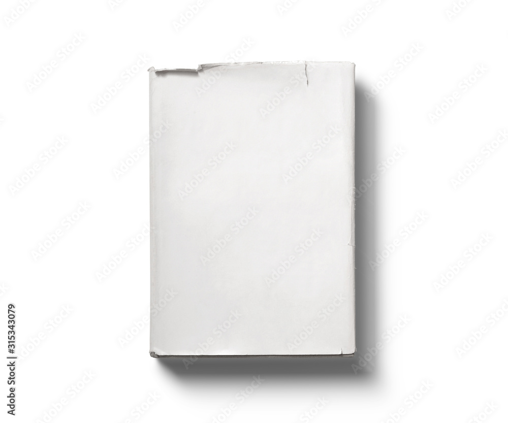 Blank old book isolated on white background Blank old book isolated on white background