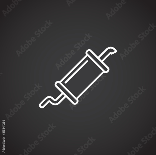 Car part icon on background for graphic and web design. Creative illustration concept symbol for web or mobile app © Viktorija