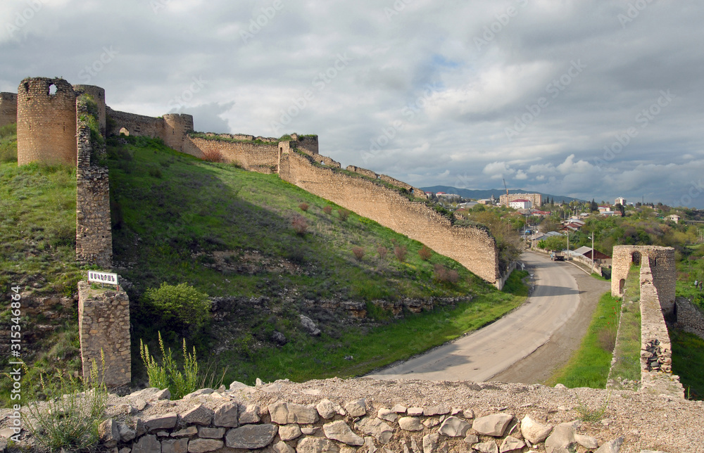 Askeran Fortress (turkish) or Mayraberd Fortress (armenian) was builg in 18th century. Outskirts of Askeran village, Mountainous Karabakh.