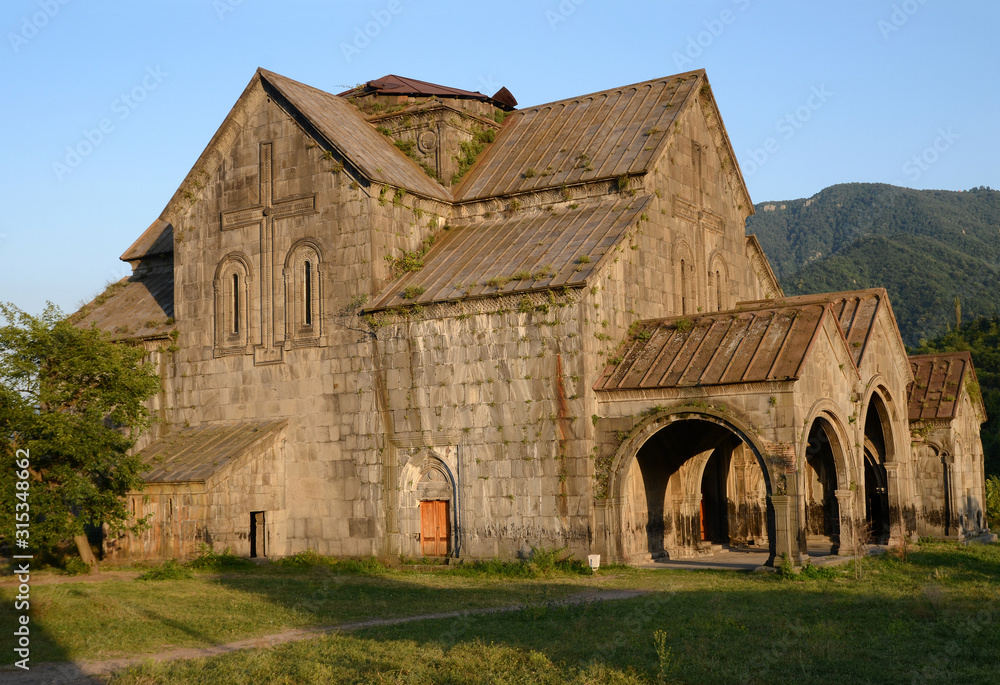 Medieval Akhtala monastery and fortress. Akhtala town, Lori Region, Armenia.