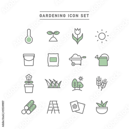 GARDENING ICON SET