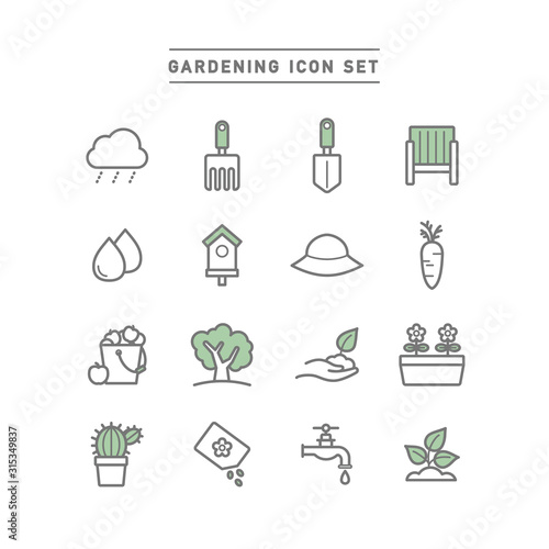 GARDENING ICON SET