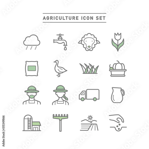 AGRICULTURE ICON SET