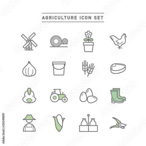 AGRICULTURE ICON SET