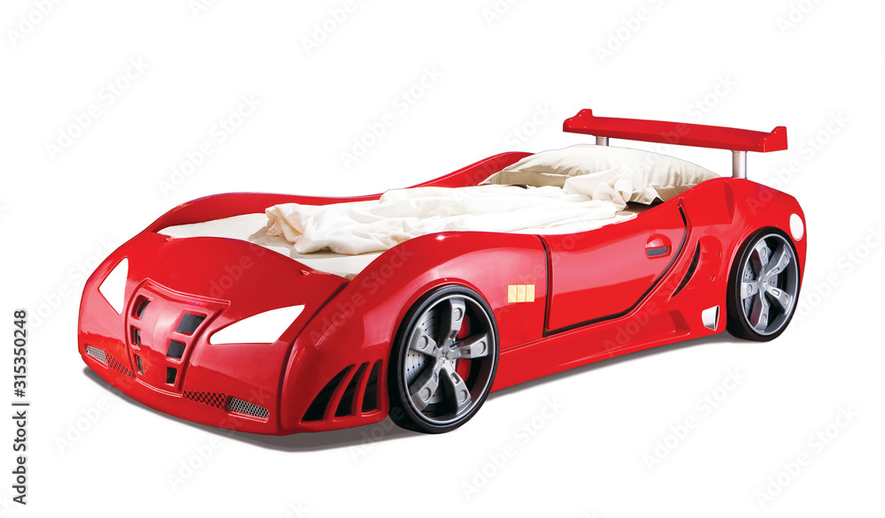 Car for children's room on a white background