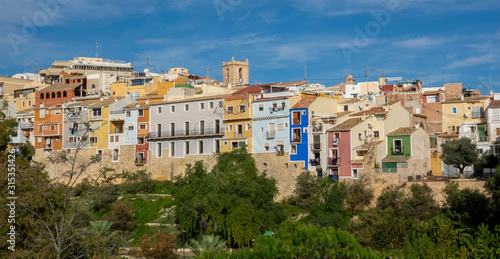 Fototapeta Naklejka Na Ścianę i Meble -  Colorful houses in seaside of Villajoyosa in Spain.