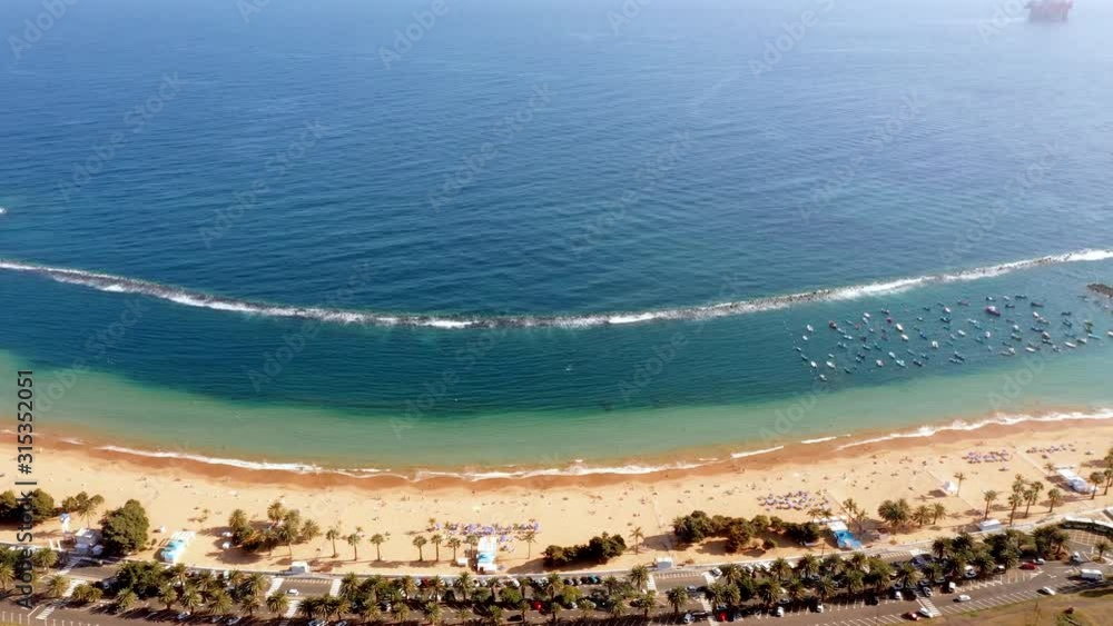 great beach view from above.sea and recreation