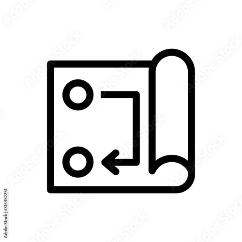 Strategy Icon - Vector Illustration .