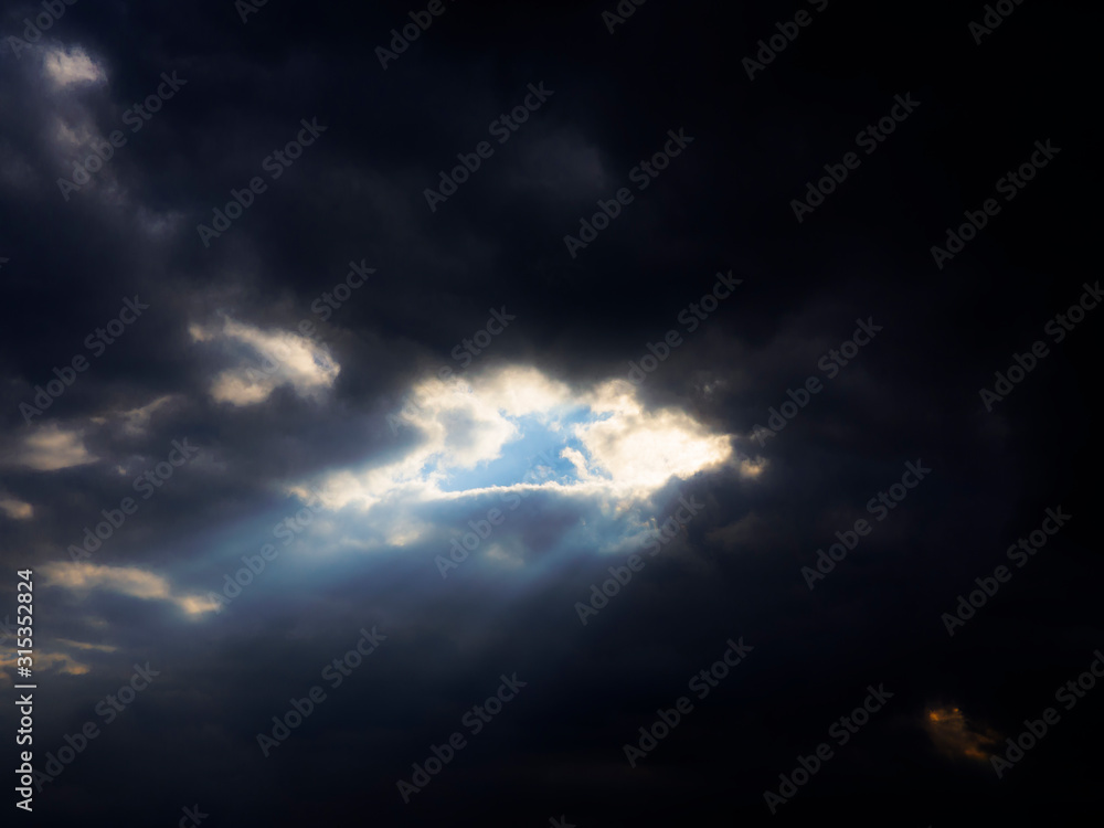 Inspirational Light, coming through the clouds. Showing us there is still hope, there always is. 