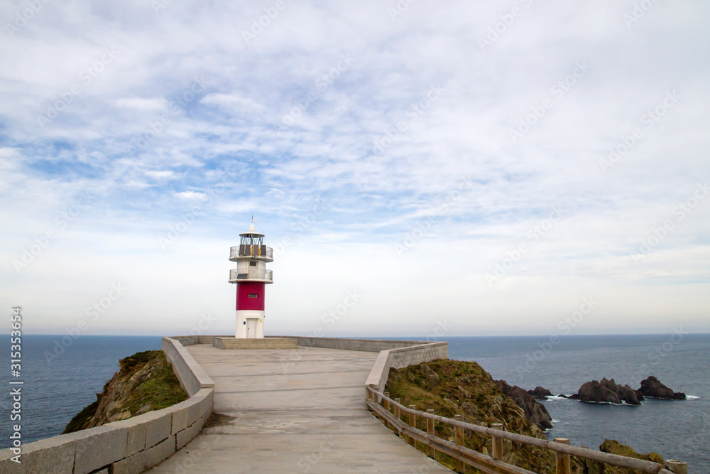 Cape Ortegal lighthouse in the atlantic coastline, Galicia, Spain