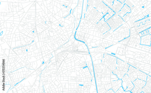 Apeldoorn, Netherlands bright vector map