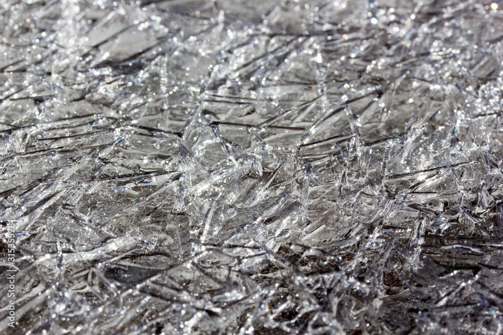 Ice. The frozen water. Winter background. Ice. The frozen water. Winter background.