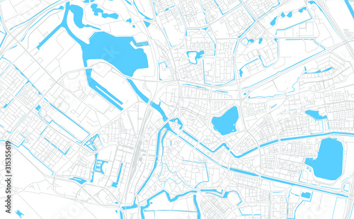 s-Hertogenbosch, Netherlands bright vector map
