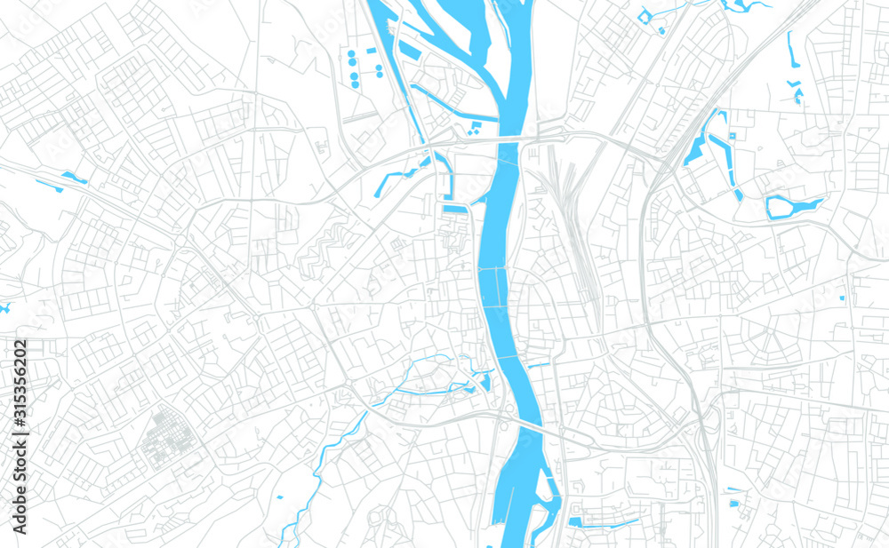 Maastricht, Netherlands bright vector map