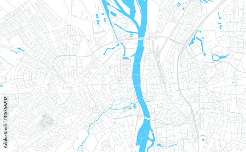 Photo Maastricht, Netherlands bright vector map