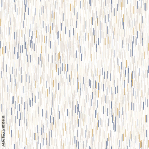 White marl heather dense stripe vector texture background. Broken ikat style  line on off white seamless pattern. Light variegated striped interior home decor swatch. French space dye all over print